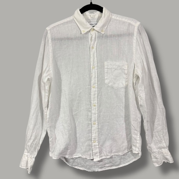 Edmmond Studios Other - Edmmond Studios White Linen Button Down Long Sleeve Shirt